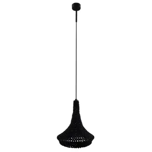 Lampa wisząca Mahaka 1 - Czarna (260 mm) 5172 (Shilo) Antigo