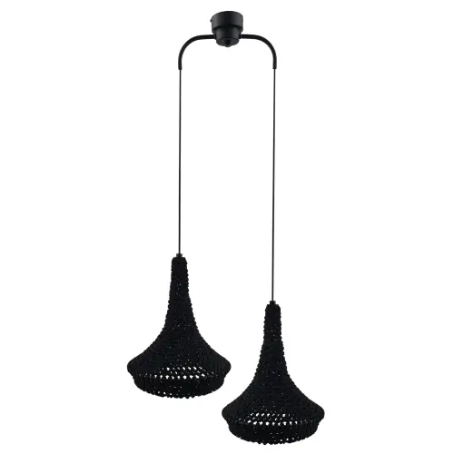Lampa wisząca Mahaka 2 - Czarna (500 mm) 5173 (Shilo) Antigo