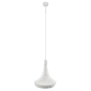 Lampa wisząca Mahaka 1 - Biała (260 mm) 5175 (Shilo) Antigo
