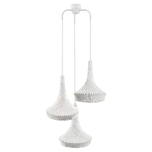 Lampa wisząca Mahaka 3 - Biała (500 mm) 5177 (Shilo) Antigo