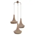 Lampa wisząca Mahaka 3 - Beżowa (500 mm) 5180 (Shilo) Antigo