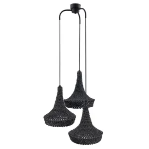 Lampa wisząca Mahaka 3 - Szara (500 mm) 5183 (Shilo) Antigo