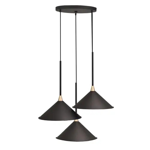 Lampa wisząca Merto 3 - Czarna (320 mm) 5066 (Shilo) Antigo