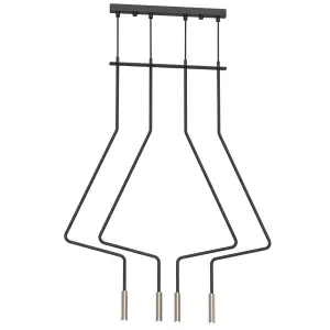 Lampa wisząca no. Vi 4 - Czarna (1120 mm) 5141 (Shilo) Antigo