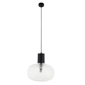 Lampa wisząca Tanpo O Z - Czarna (300 mm) 5209 (Shilo) Antigo