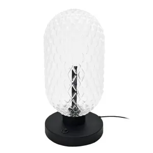 Lampa stołowa Tanpo I G - Czarna (200 mm) 2033 (Shilo) Antigo