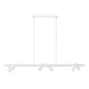 Lampa wisząca Yabu 6 - Biała (1200 mm) 5064 (Shilo) Antigo