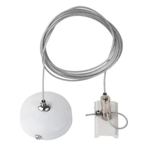 Zawiesie linowe szynoprzewodu 1 - fazowego 230V - 5m - Biały 6338 Brosline