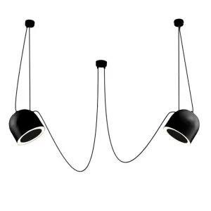 Lampa wisząca DOBO 2 czarna 9036 SHILO DOHAR