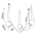 Lampa wisząca DOBO 3 czarna 9037 SHILO DOHAR