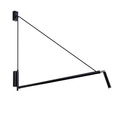 Kinkiet NURH BLACK czarny 9019 SHILO DOHAR