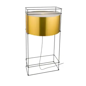 Lampa podłogowa PAA BLACK czarny mosiądz 9524 SHILO DOHAR