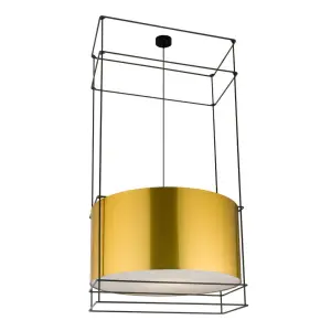 Lampa wisząca PAA BLACK czarny mosiądz 9542 SHILO DOHAR