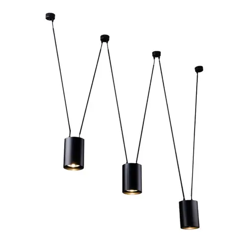 Lampa wisząca potrójna VIWIN czarna 9022 SHILO DOHAR