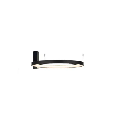 Plafon AGARI 57cm 1330 czarny barwa ciepła 3000K SHILO