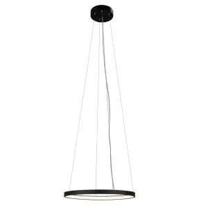 Lampa wisząca AGARI 57cm czarna 5322 barwa neutralna 4000K SHILO