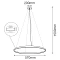 Lampa wisząca AGARI 57cm złota 5324 barwa ciepła 3000K SHILO