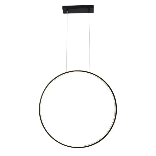 Lampa wisząca AGARO 87cm czarna 5310 barwa ciepła 3000K SHILO