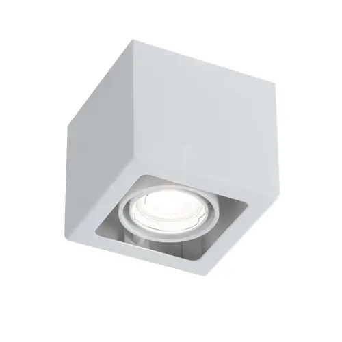 Lampa natynkowa kostka AWA biała 7083 SHILO