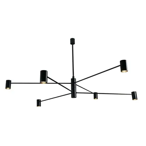 Lampa wisząca 6xGu10 DAKATA czarna 5638 SHILO