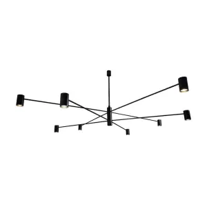 Lampa wisząca 8xGu10 DAKATA czarna 5640 SHILO