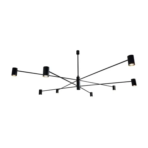 Lampa wisząca 8xGu10 DAKATA czarna 5640 SHILO