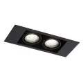 Oprawa wpuszczana podwójna EBINO czarna 3306 SHILO