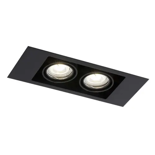 Oprawa wpuszczana podwójna EBINO czarna 3306 SHILO