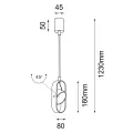 Lampa wisząca ruchoma LED FUROKU czarna 7936 3000K SHILO