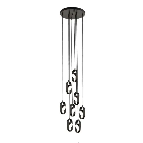 Lampa wisząca ruchoma LED FUROKU czarna 8539 4000K SHILO