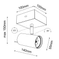 Kinkiet FUSSA czarny 2215 SHILO