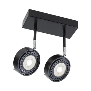 Reflektor spot podwójny ES111 FUSSA czarny 2219 SHILO