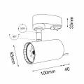 Lampa na szynoprzewód FUSSA czarna 6633 SHILO