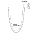 Lampa wisząca natynkowa Hebi 420cm 4000K LED 38W 5059 Shilo