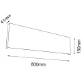 Kinkiet 80cm KITAMI czarny 4413 SHILO