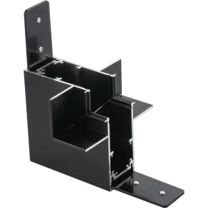 Łącznik "L" wewnętrzny wpuszczany do szynoprzewodu magnetycznego KOMATSU czarny 6513 SHILO