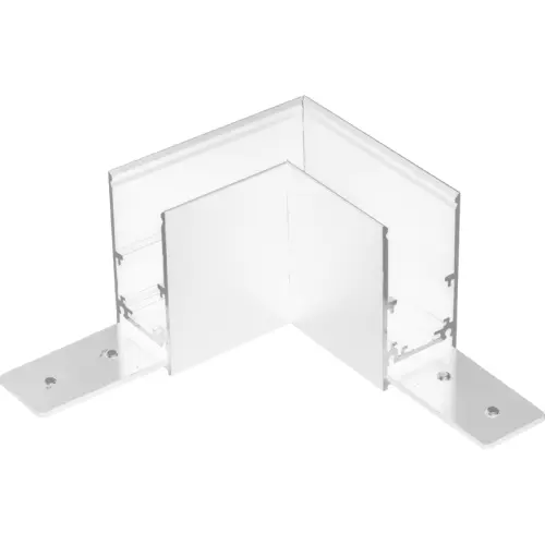 Łącznik "L" natynkowy do szynoprzewodu magnetycznego KOMATSU biały 6516 SHILO