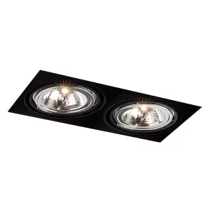 Oprawa wpuszczana 2xES111 KOMORO czarna 3309 SHILO