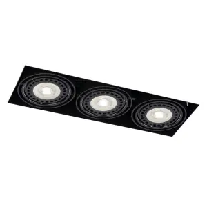 Oprawa wpuszczana 3xES111 KOMORO czarna 3310 SHILO