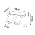 Lampa sufitowa spot TARUMI biała 7973 SHILO