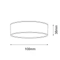 Lampa sufitowa IP44 LED 4000K TOTTORI IL biała 8576 SHILO