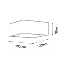 Lampa sufitowa LED 4000K IP44 TOTTORI IL biała 8578 SHILO 