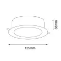 Oprawa wpuszczana LED IP44 TOTTORI IL czarna 8579 4000K neutral SHILO
