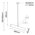 Lampa sufitowa spot YABU czarna 2241 SHILO