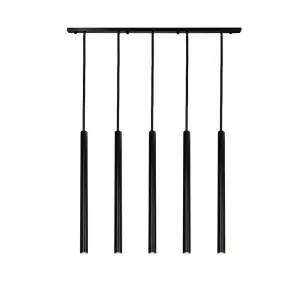 Lampa wisząca 5xGU10 YABU czarna 5528 SHILO