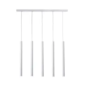 Lampa wisząca 5xGU10 YABU biała 7575 SHILO