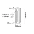 Lampa ogrodowa HAGI Garden 50cm 9906 SHILO