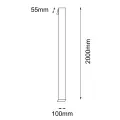 Kinkiet zewnetrzny HIKONE Garden 200cm 4000K 9928 SHILO