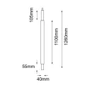 Lampa wisząca NATSU Garden 135cm 9901 SHILO (instalacja oświetleniowa)