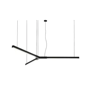 Lampa wisząca TRIKAL Z stal czarna - średnica 174 cm - 3000K 5223 ANTIGO